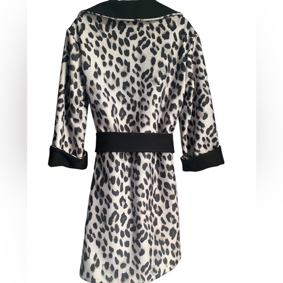 ALICE + OLIVIA Reversible Tomiko Leopard Print & Black Coat size XS/S - Picture 4 of 9